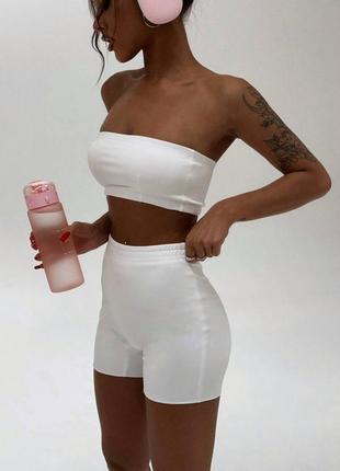 Костюм skinny (топ+велосипедки)