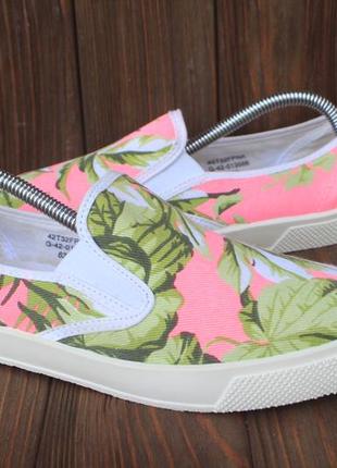 Кеды слипоны topshop сделаны в италии 38р мокасины как новые