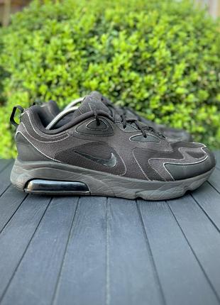Nike air max 200 черные кроссовки оригинал 46 размер