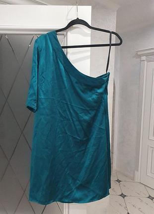 Коротка сукня з натурального шовку