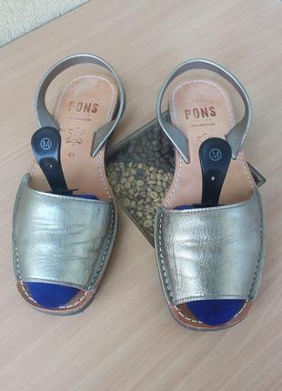 Кожаные менорки босоножки pons2 фото