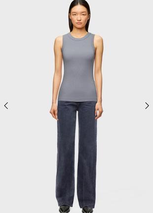 Drykorn olina оригинальная хлопковая майка в рубчик