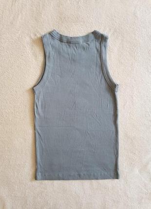 Drykorn olina оригинальная хлопковая майка в рубчик7 фото