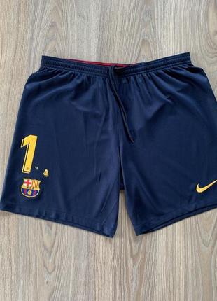 Мужские спортивные футбольные шорты nike fc barcelona