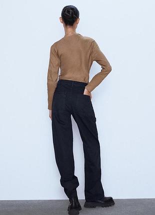 Льняная блуза zara 9