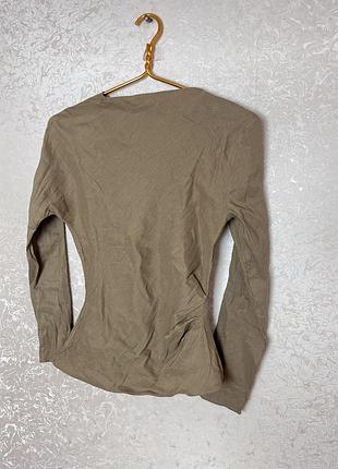 Льняная блуза zara 7