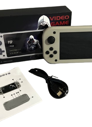 Консоль портативная игровая sjgam m17 + 302 встроенных игр 128gb grey