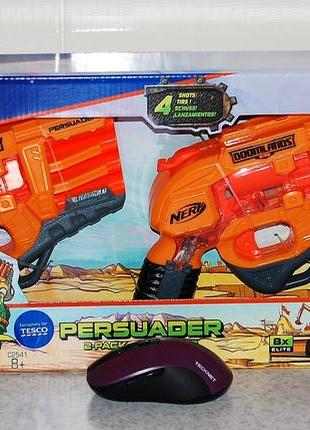 Набір бластерів нерф nerf doomlands persuader 2 pack оригінал hasbro