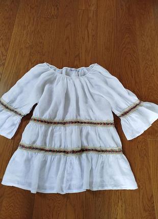 Блуза льняная zara