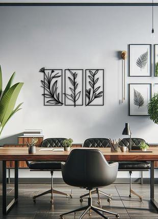 Декор в комнату, современная картина на стену "ветвьи в рамке модульные", стиль лофт 25x40 см9 фото