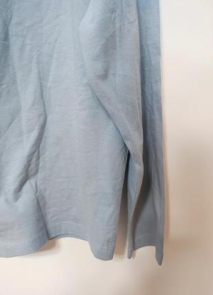 Лонгслив футболка длинный рукав толстовка реглан кофта голубая прямая over size asos man, размер s m l6 фото