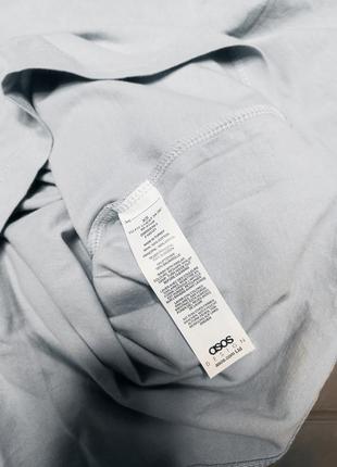 Лонгслив футболка длинный рукав толстовка реглан кофта голубая прямая over size asos man, размер s m l8 фото