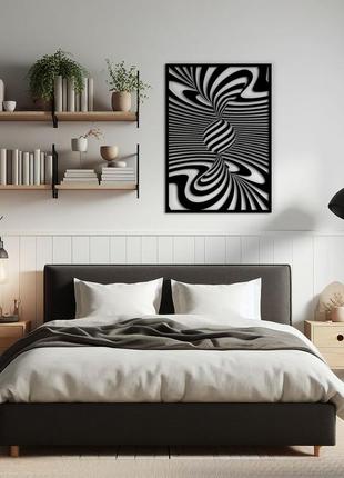Картина лофт, настенный декор для дома "абстрактная картина с 3d эффектом.", декоративное панно 30x20 см6 фото
