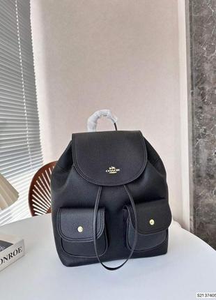 Рюкзак женский кожаный в стиле coach / рюкзак женский кожаный в стиле coach