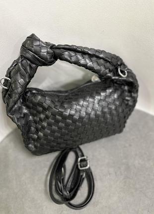 Женская сумка боттега венета черная bottega veneta black