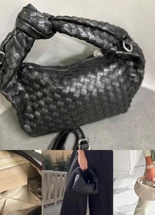 Женская сумка боттега венета черная bottega veneta black3 фото