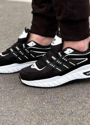 Чоловічі чорні кросівки adidas адідас6 фото