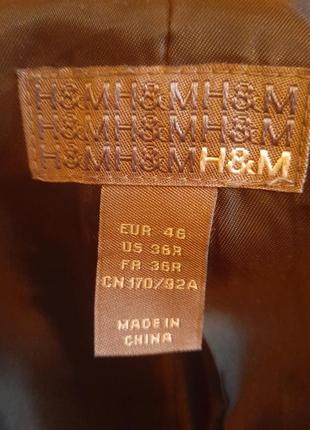 Пиджак h&m мужской льняной черный 46 48 размер новый весна-лето-осень3 фото