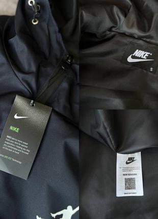 Чоловічий анорак nike на весну у синьому кольорі premium якості, стильний та зручний анорак на кожен день8 фото