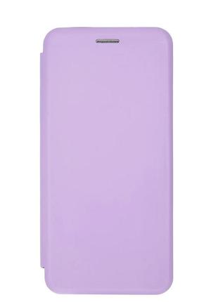 Чехол книжка premium для xiaomi redmi 10 сиреневый