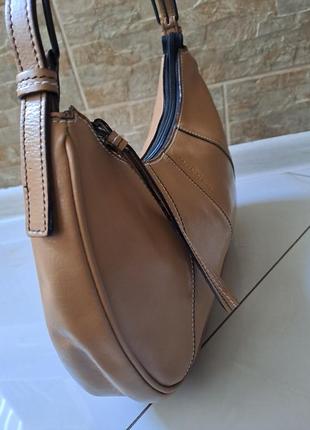 Фирменная кожаная сумка багет nannini3 фото