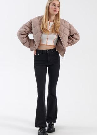 Бомбер стьобаний бежевий s/m