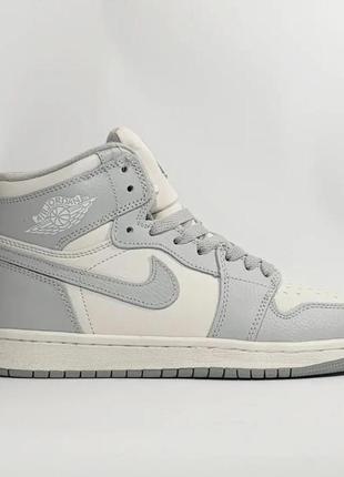 Nike air jordan 1 high ❄мех❄ •grey• 36