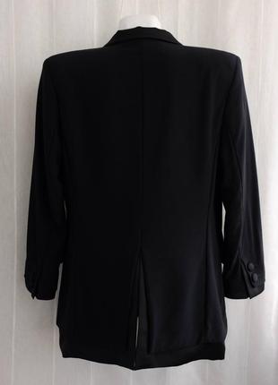 Черный пиджак из комбинированной ткани от louis feraud размер xl2 фото