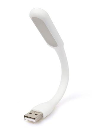 Портативна usb лампа підсвітка для ноутбука led plastic light white2 фото