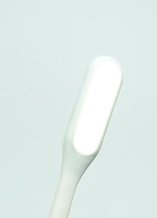 Портативна usb лампа підсвітка для ноутбука led plastic light white4 фото