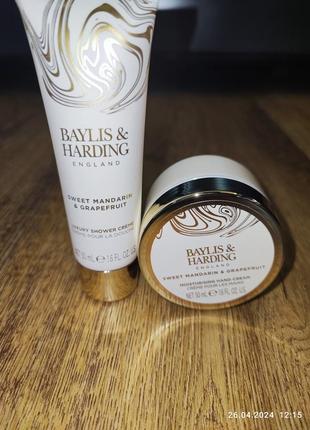 Baylis & harding sweet mandarin & grapefruit крем для рук і гель для душу