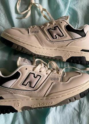 Кроссовки new balance 550 •beige black grey• 36