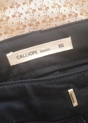 Базові чорні вкорочені завужені штани calliope6 фото
