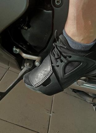 Захисна накладка на взуття для мотоцикліста, накладка для байка3 фото