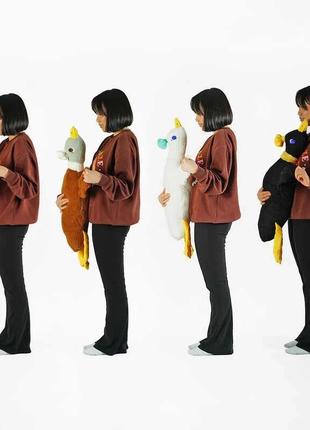 М`яка іграшка m 16969 (60) “гусак з квіткою”, висота 85 см