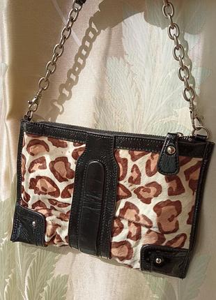 Жіночі аксесуари 👜 брендова сумочка клатч / бренд karen millen /оригінал вінтаж/ 100% шкіра leather англія #