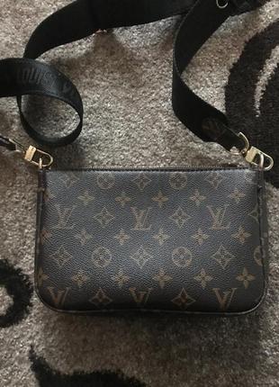 Сумка через плече луї витон, крос-боді сумка louis vuitton3 фото