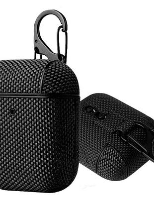 Чехол primo nylon для наушников airpods (mmef2) / airpods 2 (mv7n2) - black