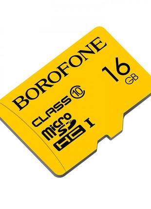 Карта памяти microsd borofone 16gb class 10 original