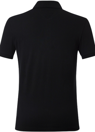 Мужская футболка поло тенниска чёрная в стиле prada xxl3 фото