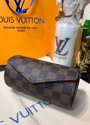Чехол для аксессуаров louis vuitton коричневая шашка2 фото