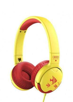Детские наушники xo ep47 kids study headphones yellow-red