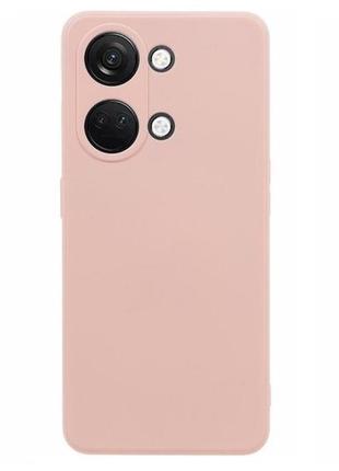 Чохол fiji style для oneplus nord 3 5g (cph2493 / cph2491) силікон бампер із захистом блоку камер світло-рожевий