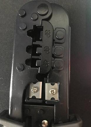 Обжимные клещи с тестером modular plug crimper ht-468st (для rj45, rj11, rj12) 3