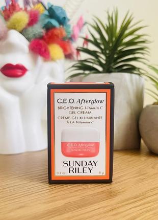 Оригинальный крем для лица sunday riley c.e.o. afterglow brightening vitamin с gel cream