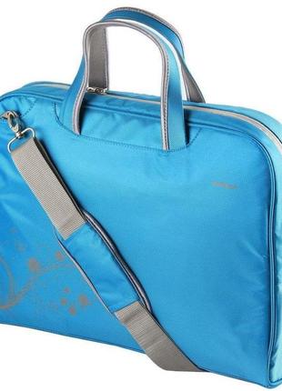 Жіноча сумка для ноутбука 15.6"-16" portcase kcb-51 блакитна