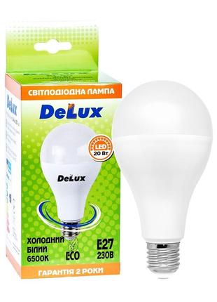 Лампа світлодіодна delux bl 80 20вт 6500k 220в e27