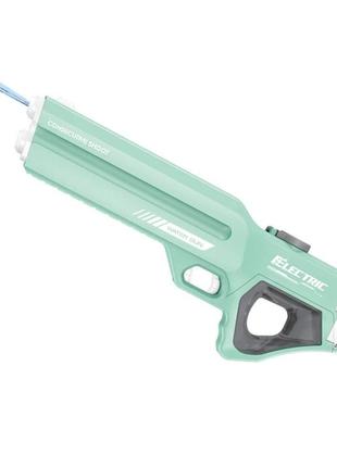 Водний пістолет електричний на акумуляторі glock electric water gun зелений об'єм 600