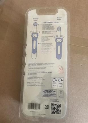 Нова зубна щітка зубная щетка мам 5+ месяца спонж для чистки зубов 0+