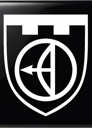 Наклейка 112 обр тро - окрема бригада териториальної оборони 10х8см